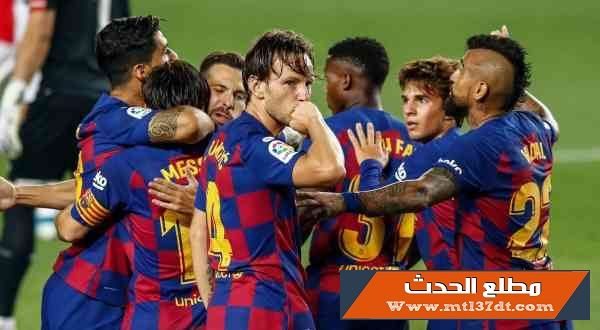 هدف بواسطة راكيتيتش ينقذ برشلونة من التعثر ويمنحه الصدارة