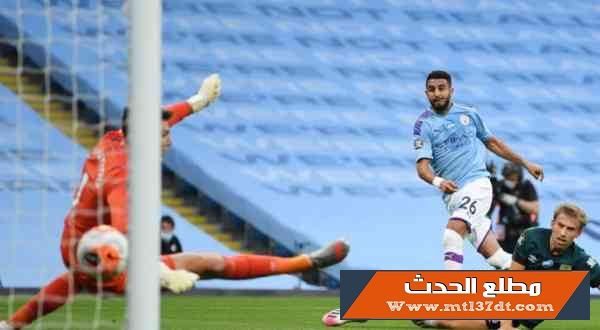 محرز يقود مانشستر سيتي لإكتساح بيرنلي