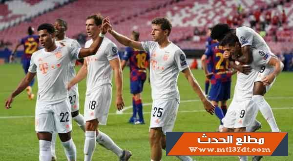 بايرن ميونيخ يزلزل ويحرق شباك برشلونة بـ 8 أهداف ويتأهل لنصف نهائي دوري الأبطال