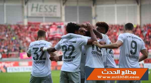 بايرن ميونيخ يتصدر بعد فوزه على بادربورن