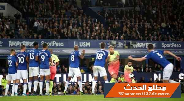 مانشستر سيتي يطارد المتصدر بعد فوزه على إيفرتون