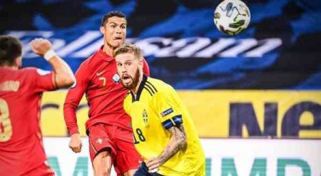 كريستيانو يقود البرتغال للفوز على السويد