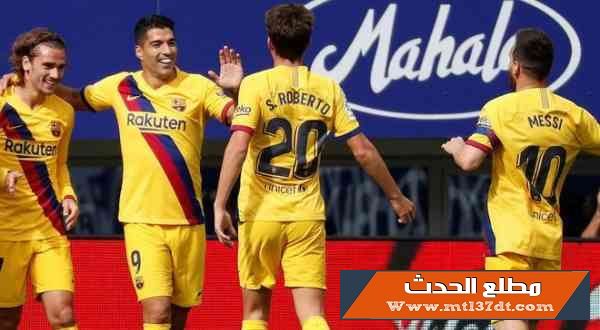برشلونة يعتلي الصدارة مؤقتا بعد فوزه على ايبار